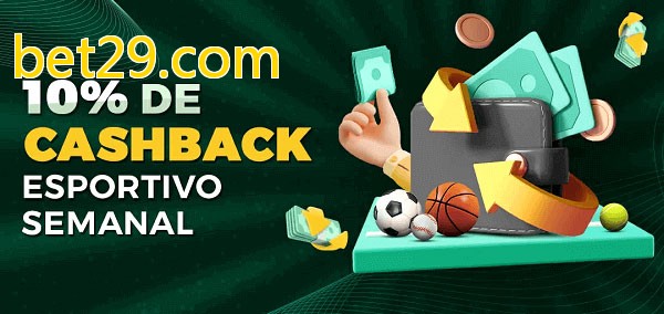 10% de bônus de cashback na bet29.com
